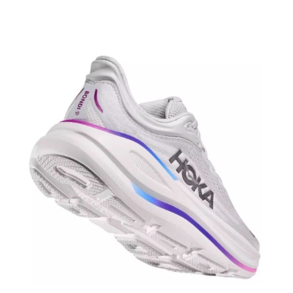 Hoka Women's Silver and Purple Athletic Shoes - Picture 3 of 6